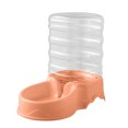 thumbnail image 4 of Automatic Pet Water Bowl Dispenser with Water Bottle, Large Capacity Water Feeder for Pet, Water Dispenser Works for Small to Big Sized Dogs and Cats 11.2x6.7x10.6 Inch Pink, 4 of 4