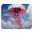thumbnail image 1 of Alfombrilla de ratón con base de goma antideslizante, cuadrada, con diseño de medusas Sky Jellyfish D, para ordenador portátil, escritorio, escuela, oficina y hogar, 8,3 x 9,8 pulgadas., 1 of 7