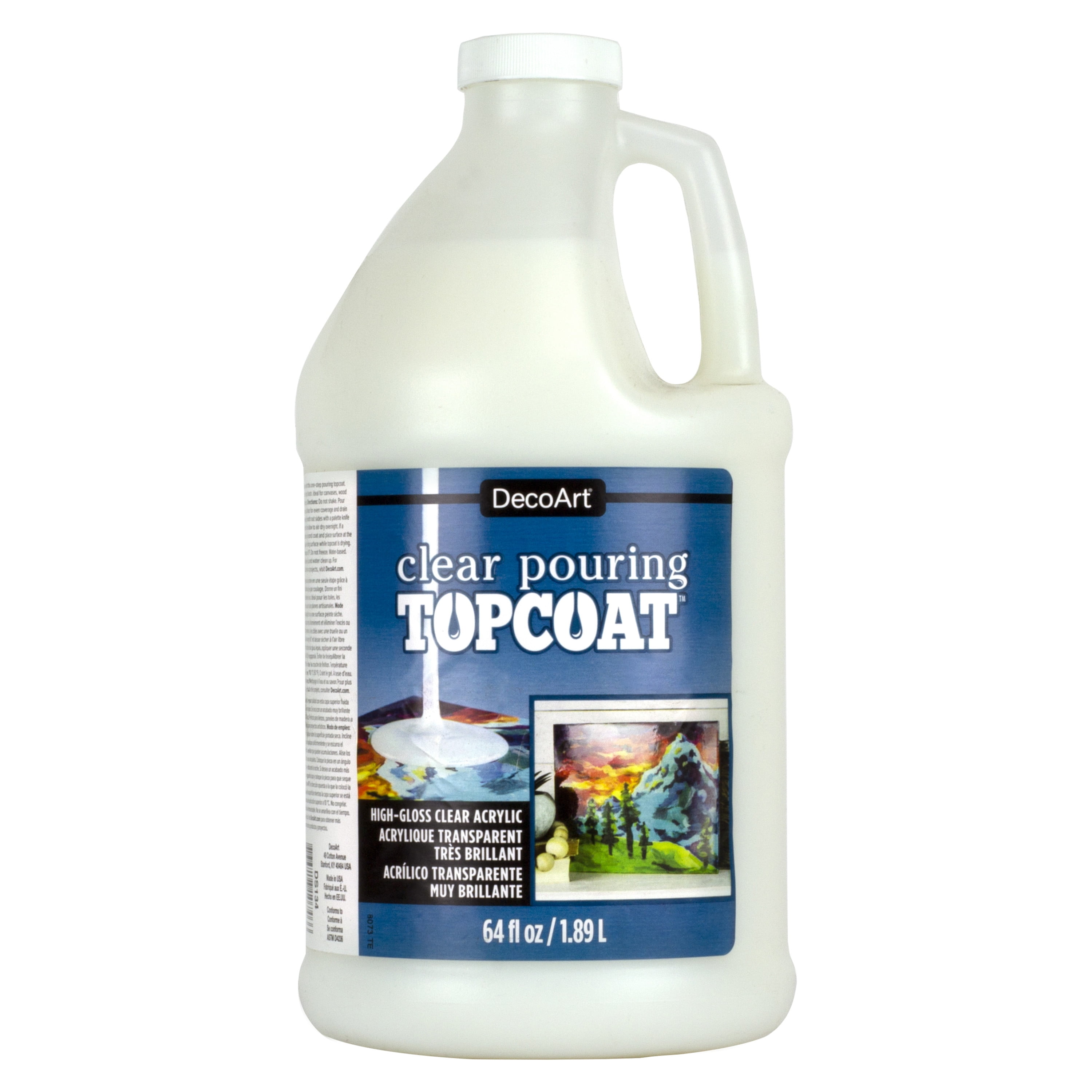 DecoArt Clear Pouring Topcoat, 64 oz.
