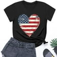 thumbnail image 2 of ZACPNCV Flag Shirt for Toddler Kids Boys Girls USA Flag Heart Graphic T-Shirt 4th of July Shirt Patriotic Tee Tops Black 9-10 Years, 2 of 9