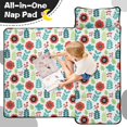 thumbnail image 4 of Pioneer Flower Floral Print Pattern Toddler Nap Mat for Teens Preschool Daycare, Teens Sleeping Mat Bag, Toddler Sleeping Bag with Pillow, 4 of 6