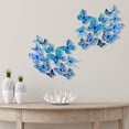 thumbnail image 4 of 3D Butterfly Refrigerator Magnets Plastic Butterfly Magnet Decals Cute Butterfly Fridge Magnets Strong Waterproof for Kitchen Home Office Whiteboard Locker Decor Gift Blue 12Pcs, 4 of 9