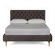 thumbnail image 3 of Cama Matrimonial Makora Velaria Chocolate Tapizada en Tela Tipo Velvet (No Incluye Colchón), 3 of 8