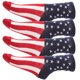 thumbnail image 1 of 2 pares de medias cálidas de algodón Calcetines a rayas de la bandera americana Calcetines creativos Calcetines cómodos con los pies de la bandera, 1 of 7