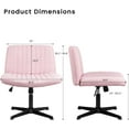 thumbnail image 2 of Vitesse Mid Back Height Adjustment and 360 Degree Swivel Task Desk Chair, Pink, 2 of 7