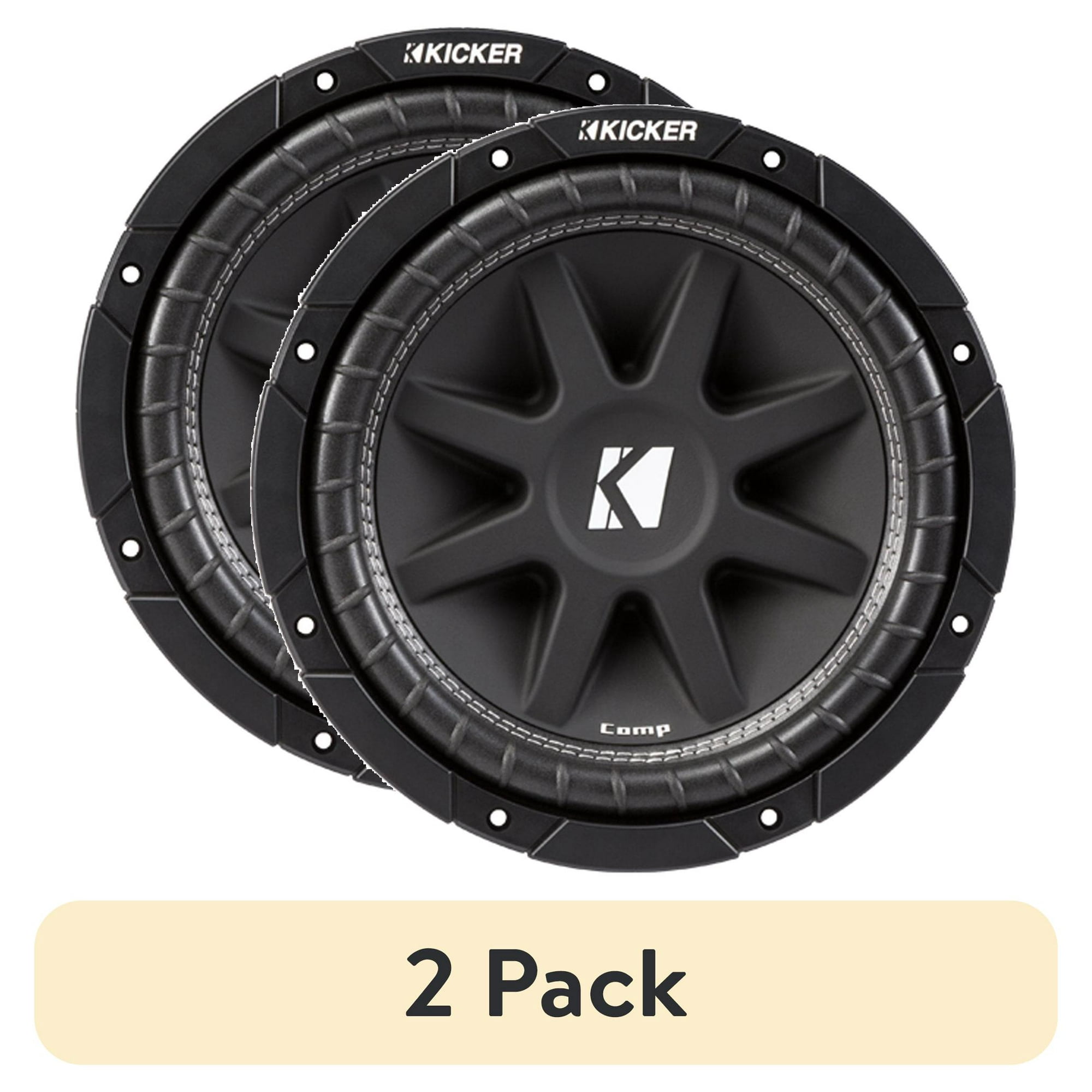 (2 pack) New Kicker 43C124 Classic 12" Comp 4 Ohm SVC Subwoofer