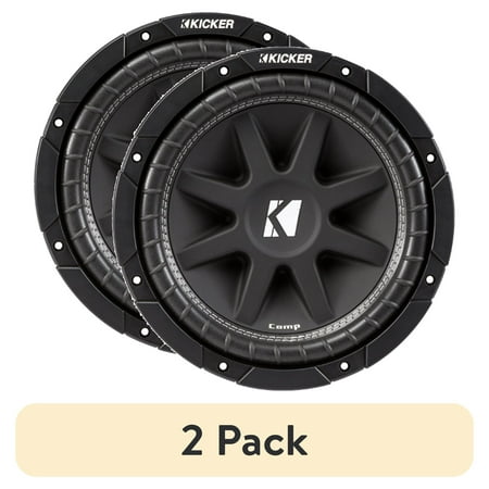 (2 pack) New Kicker 43C124 Classic 12" Comp 4 Ohm SVC Subwoofer