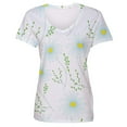 thumbnail image 4 of Patlollav Womens Plus Size Tops Funny Print Casual Loose Fit Tee Shirts Blouse Print V-Neck Shirt, 4 of 5
