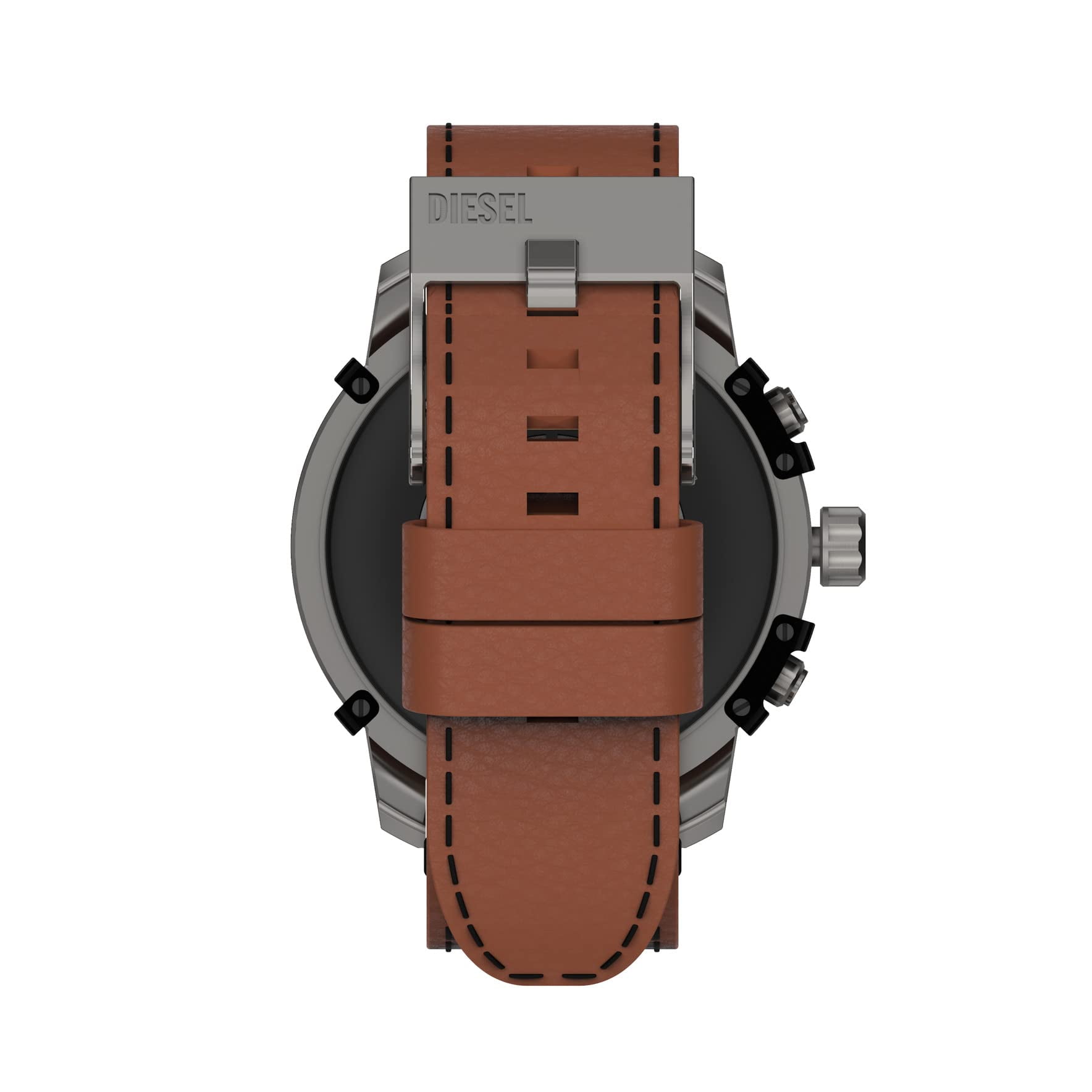 Diesel DZT2043 Griffed Gen 6 Brown Leather Strap Mens Alexa GPS 