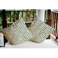 thumbnail image 3 of Simply Daisy 16" x 16" Greek Key Patterned Nautical Indoor/Outdoor Throw Pillow, 3 of 3