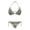 Boho Mandala Print, variant on Sunflower Print Ladies Bikini Swimsuit Set Lightweight Two Piece Swimwear Triangle Halter Top with Side Tie Bathing Suit for Women