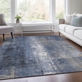 thumbnail image 5 of Dalyn Rugs Machine Washable Indoor/Outdoor Chantille Navy 10' x 14' Rug, 5 of 9