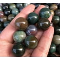thumbnail image 2 of MATROOY 20 Pieces Natural Indian Agate Quartz Ball 0.5" Quartz Crystal Sphere Palm Stone, 2 of 9