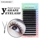 thumbnail image 2 of NAGARAKU YY Forma Triple Puntas Tejido a mano Premium Luz suave Pestañas naturales Suministros de extensión Maquillaje Malla Net Cross Lash Dengxun unisex, 2 of 2