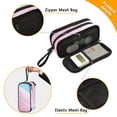 thumbnail image 3 of FORMRS Pencil Case with 3 Compartments Zipper Pouch, Elementary School Level and up, Pink Gradient, 3 of 8