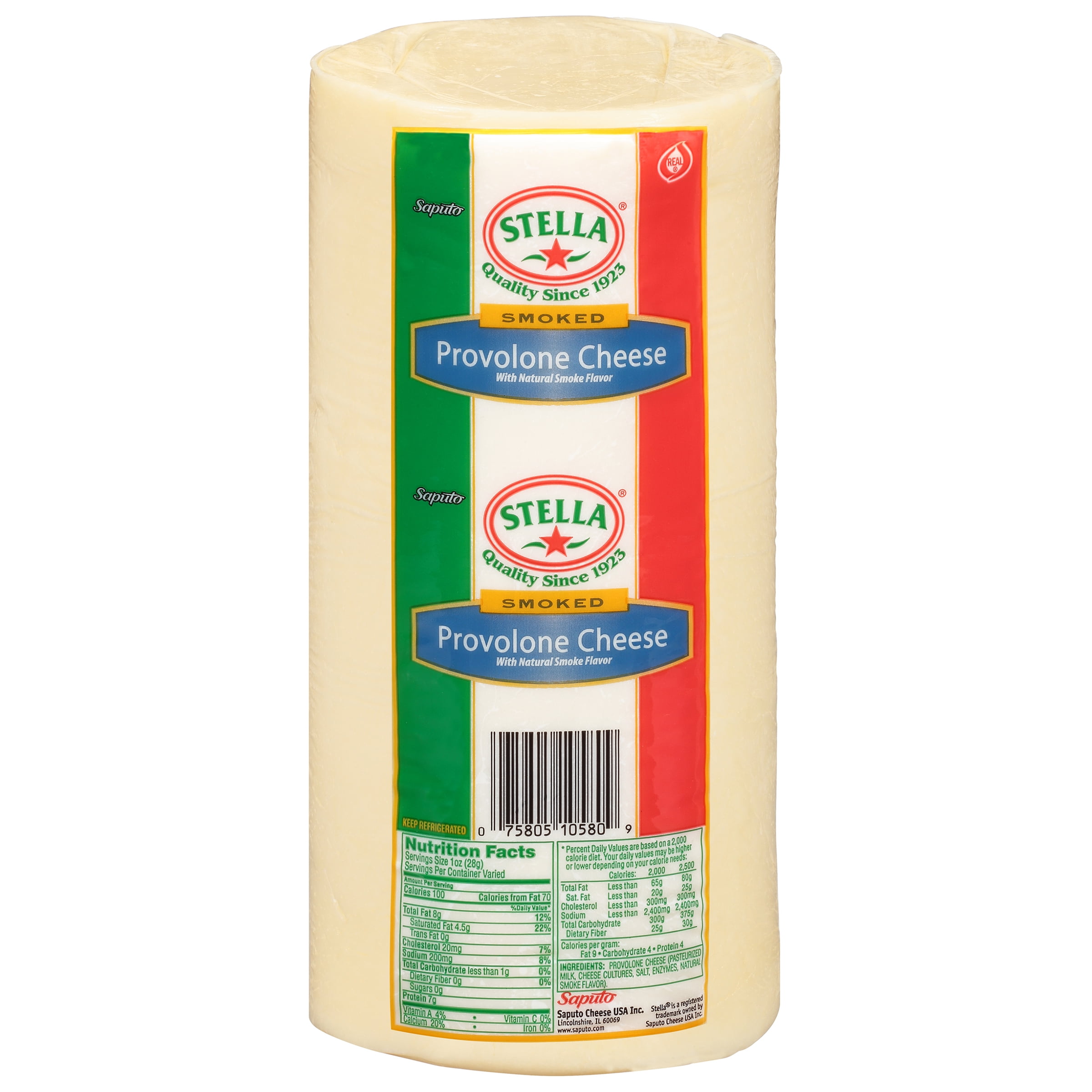 Stella Loaf Provolone Cheese with Natural Smoke Flavor, 6 lb
