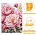 thumbnail image 2 of Peony Watercolor Background Garden Flag Double Sided House Flag for Outdoor Home, Personalized All Year Round Yard Decor 12 x 18 Inch, 2 of 6