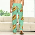 DNAGSB New York Hot Dog507 Mens Pajama Pants, Lounge Pants Pajama