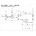 thumbnail image 5 of Kingston Brass KC7067BEX Essex 8 in. Widespread Bathroom Faucet, Brushed Brass, 5 of 5