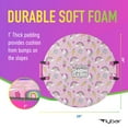 thumbnail image 2 of Flybar Kids 26” Unicorn Foam Saucer Disc Snow Sled with for Kids Slick Bottom for Kids, Ages 6+, 2 of 9
