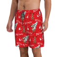 thumbnail image 2 of Salouo Christmas Deer 1 Pattern Swim Trunks for Men,Men's Hawaiian Bathing Suit Swimsuits Quick Dry Swimming Board Shorts Beach Shorts with Pockets-3X-Large, 2 of 6