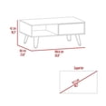 thumbnail image 4 of Mesa de Centro Rectangular RTA Estilo Moderno Color Blanco, 4 of 4