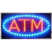 LED Neon Light ATM Sign With Animation On/off and Power On/Off two Switchs for Business B86