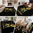 thumbnail image 5 of Rectangle Area Rugs 5 x 8 Ft, Sunflower Non-Slip Residential Carpet, Vintage Botanical Indoor Crawling Mats Runner Rugs for Living Room/Dining Room/Bedroom, 5 of 8
