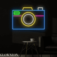 thumbnail image 3 of Glowneon Retro Camera Neon Sign, Photo Studio Led Sign, Bedroom Decor, 3 of 5