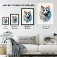 thumbnail image 3 of Grey Point Ragdoll With Blue Eyes Cat Lover Gift Pet Portrait Bright Artwork Painting Unframed Wall Art Print Poster Home Decor Premium, 3 of 5