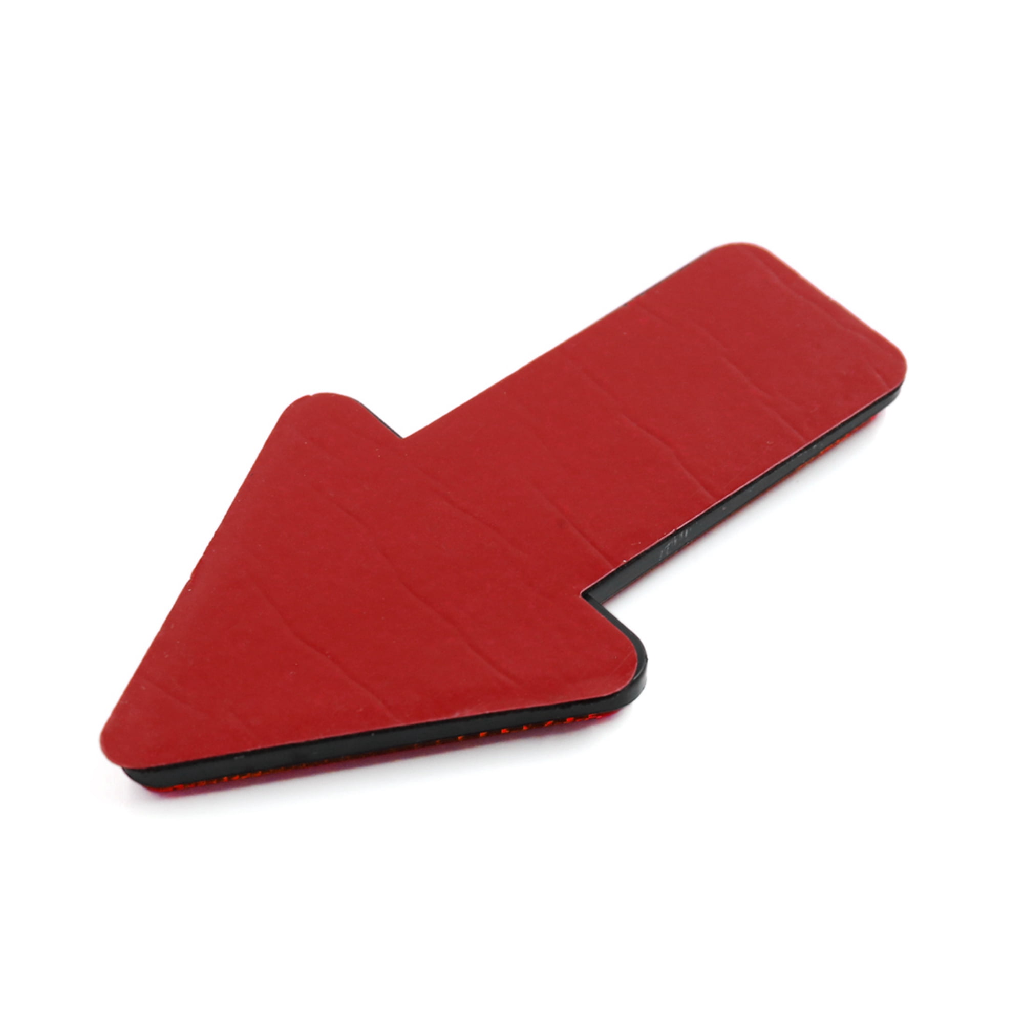 Unique Bargains 2Pcs Arrow Shape Adhesive Car Warning Reflector Sticker Red