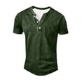 thumbnail image 4 of Men's Henley Short Sleeve Shirt Cotton Lightweight Tee Shirts Casual Summer Basic Tees with Pocket, 4 of 4
