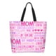 thumbnail image 1 of Balery Best Mom ever Bolsa Tote Estilo Estético con Cremalleras, Bolsa de Hombro, Bolsa de Compras Grande y Plegable, 1 of 8