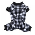 thumbnail image 5 of 100% Cotton Buffalo Plaid Dog Clothes Puppy Pajamas Pet Apparel Cat Onesies Jammies Doggie Jumpsuits,Pet Pajamas for Dogs Red Plaid Sweaters Soft Clothes, 5 of 7