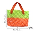 thumbnail image 2 of Inflatable Beach Bag Waterproof PVC Tote, Sandproof Handbag for Swimming and Pool, Portable Travel Shoulder Bag for Vacation Essentials, Clear Summer Storage Bag for Beach Trip, 2 of 5