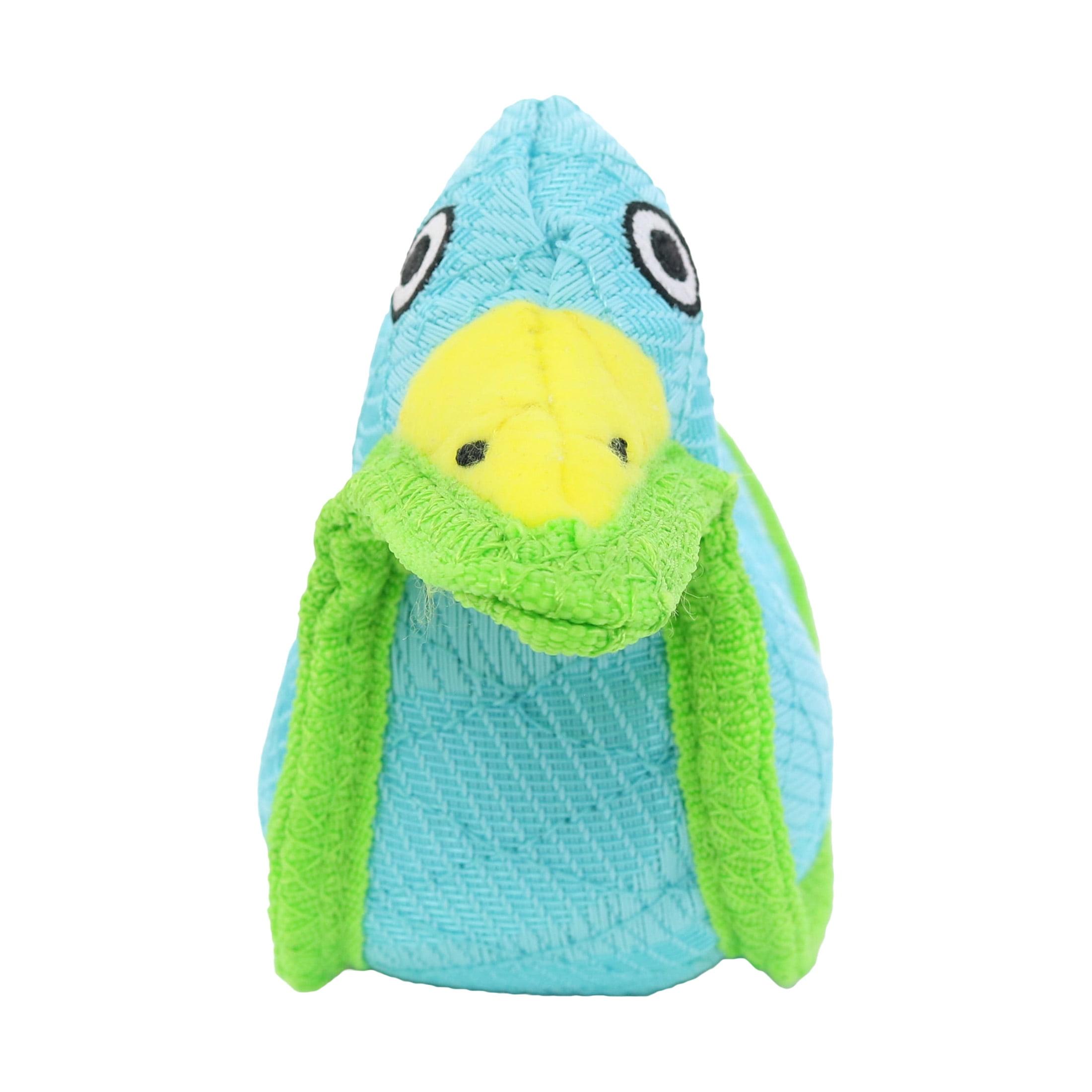 DuraForce Duck Tiger Blue-Green Durable Woven Fiber Dog Toy