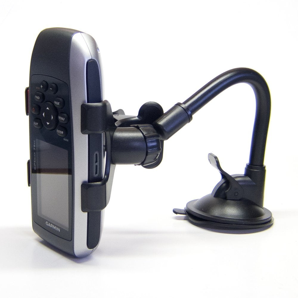 Ramtech Flexible Car Windshield Suction Mount Dual Clip Holder Bracket