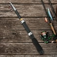 BIMZUC Mini Telescopic Fishing Rod 1.2M Portable Small Sea Pole Ice ...