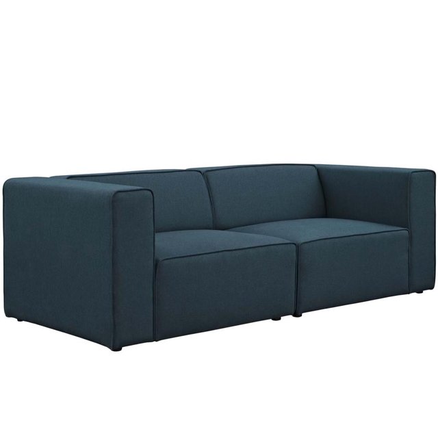 Modway Mingle Causeuse de Mobilier de Patio Extérieur en Tissu, Bleu