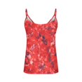 thumbnail image 3 of Gibobby Camiseta de tirantes con estampado de camisola para mujer, camiseta, blusa, camiseta sin mangas, cuello en V, tirantes finos(Rojo,G), 3 of 4