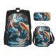 thumbnail image 1 of Fotbe Cute Koi Fish Serenity Set Escolar 3 en 1 para Niños - Mochila Duradera con Lonchera Aislante y Estuche para Lápices - Mochila Escolar para Niños y Niñas, 1 of 7