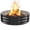 Black, variant on 48 Inch Round Galvanized Fire Pit Ring, Foldable Outdoor Fire Ring for Yard, Garden, Park, Beach and Campfire,(Black+Gray, 4 FT Diameter+1 FT Tall)