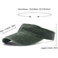 thumbnail image 2 of Sun Visor Hats Cotton Twill Ball Adjustable Sun Caps for Men Women(Army Green), 2 of 3