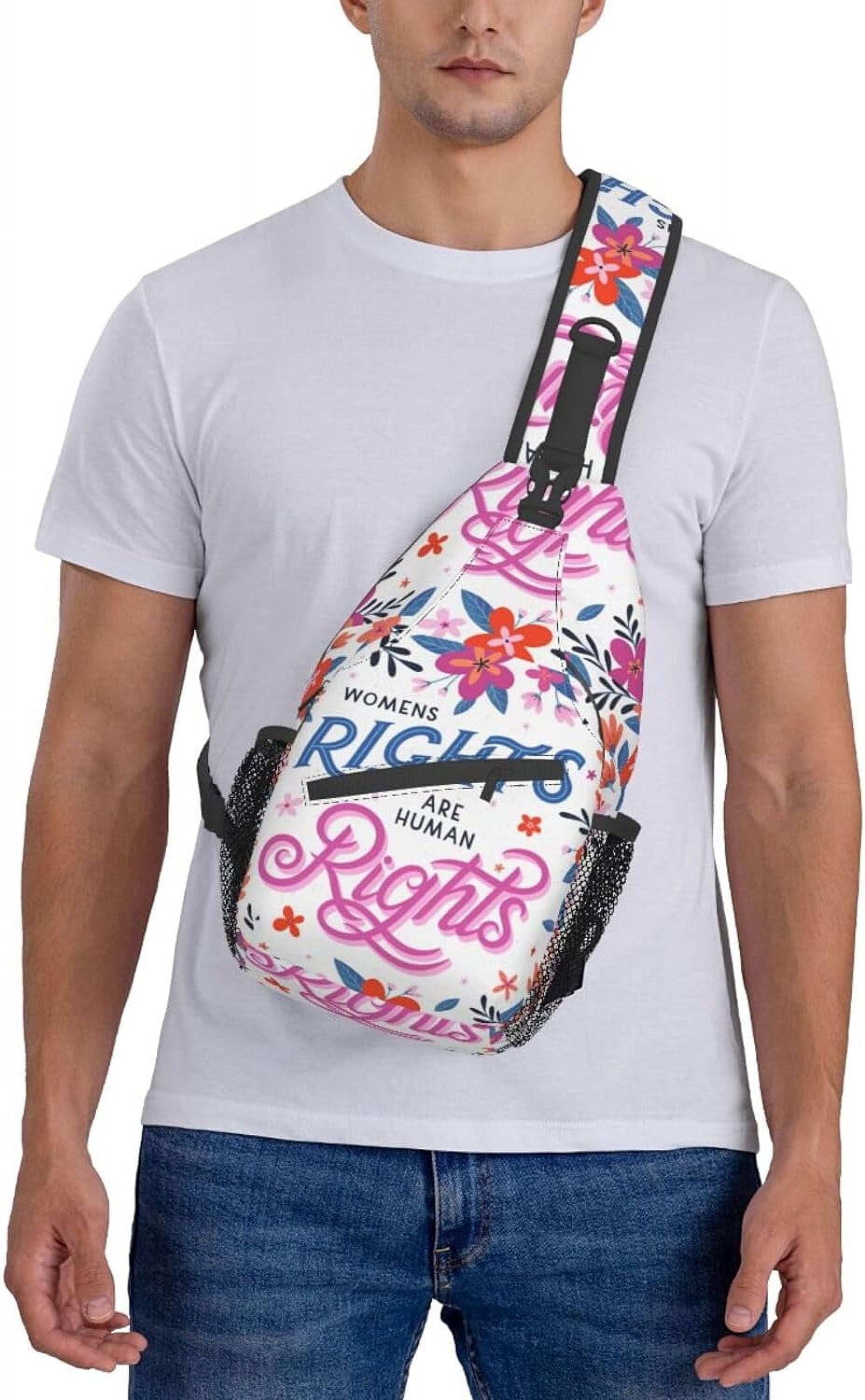 Women's Equality Day Sling Bag Crossbody Hiking Travel Chest Bags Backpack Shoulder Daypack for Women Men