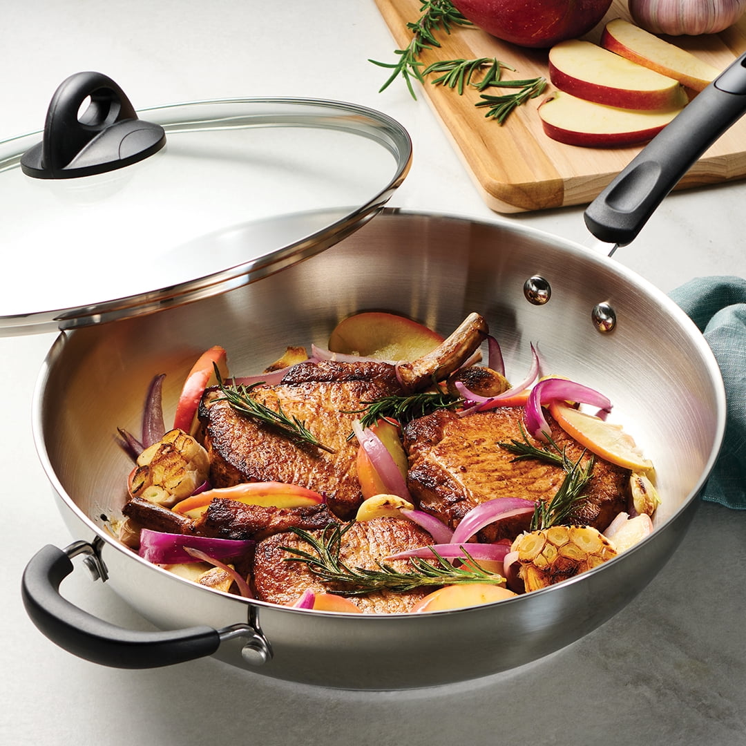 Tramontina Everyday 5 Qt Stainless Steel Tri-Ply Base Jumbo Cooker