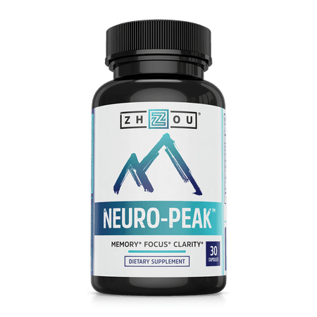 Memory, Focus and Clarity Supplement 30 Ct, Neuro-Peak by Zhou Nutrition
