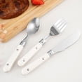 thumbnail image 3 of 2Pcs Kids Fork with Spoon Stainless Steel Kid Tableware Kid Flatware for Daily Use, 3 of 8