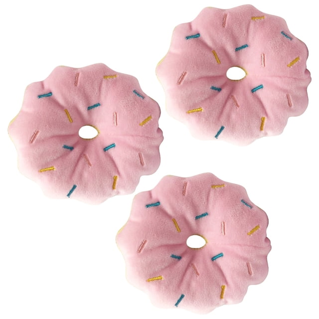 3 uds Donut gato de peluche juguete con hierba gatera gatito almohada interactiva regalo de gato para gato