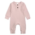 thumbnail image 3 of CAICJ98 Newborn Baby Boy Girl Knitted Romper Jumpsuit Solid Long Sleeve Legging Bodysuit Playsuit Winter Clothes,Size 12-18 Months, 3 of 3