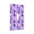 thumbnail image 2 of Kll Violet Wall Plate,Gloss Finish,Standard Size 1 - 5" X 3", Polycarbonate Thermoplastic,Electric Receptacle Plug Covers, 2 of 8